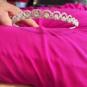 Fun however nice silver tiara.